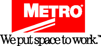 Metro We put space to work logo