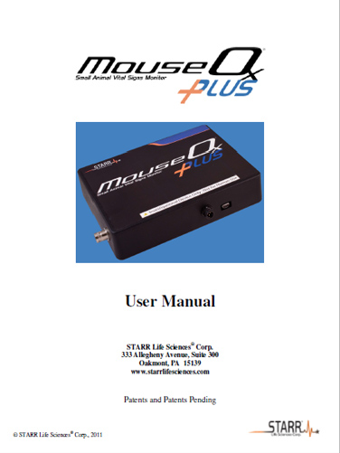 MouseOx User Manual
